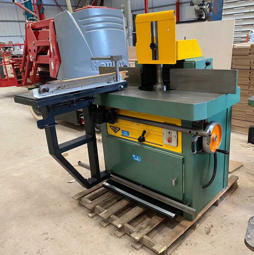 Wilson FY Spindle Moulder with Sliding Tenoning Table SOLD For Sale